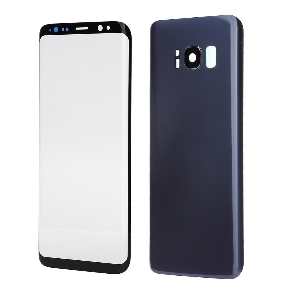 Набор для замены задней крышки из стекла и стекла переднего экрана для мобильного телефона Samsung S8Фиолетовый