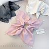 Women's Large Scrunchie Women Oversized Temperament Hair Rope French Square Scarf New Hair Accessories Headwear Girls Hair Bands