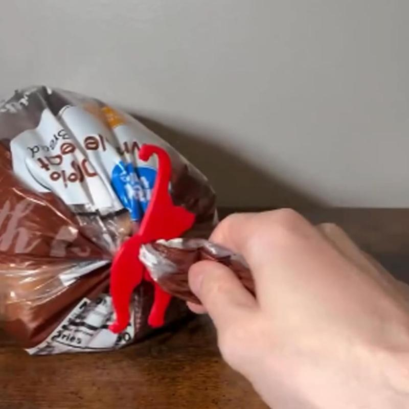 Clipes de Pão Animais Novidade 3D Impresso Gatos/Cachorro Seladores de Sacos de Comida Fixadores Materiais Plásticos Impressos em 3D Para Guloseimas de Batata Frita