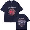 Футболка Alice in Chains Тур 1993 Мужская Женская Повседневная Мягкий Хлопок Мужская Готическая Панк Оверсайз С Круглым Вырезом Футболка