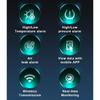Motorcycle Car TPMS Tire Pressure Alarm Monitor Bluetooth 5.0 Apple IOS Android System Temperature Warning Sensors Tire Gauge