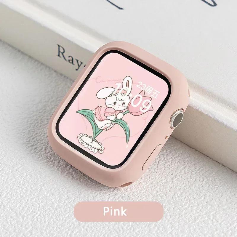 Силиконовый чехол для Apple Watch Case 10 42мм 46мм 44мм 40мм 45мм 41мм Аксессуары Бампер Защитная оболочка iWatch series SE 6 7 8 9