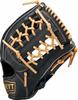 ZETT Youth Baseball Soft Steer Black x Pastel Brown BJGB74440 Glove, Series, All-Around, Left-Handed Throw, (1932),