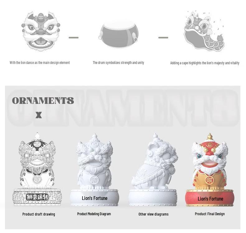 Парные украшения в виде танца льва - Украшения на китайский Новый год для дома, офиса или в подарок