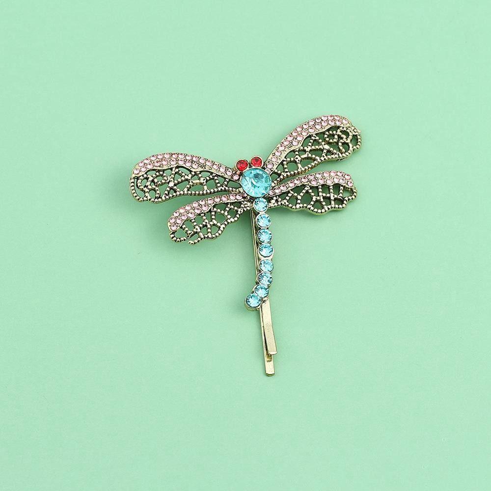 Bridal Headdress Metal Hair Clip Korean Style Headwear Dragonfly Hairpin Female Hair Accessories