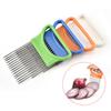 Stainless Steel Onion Cutter Fork Handheld Tomato Fruit Vegetable Needle Slicers Kitchen Accessories