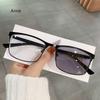 Men Business Photochromic Myopia Glasses Vintage Outdoor Color Changing Sunglasses Women Anti Blue Light Minus Diopter Glasses