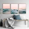 Ocean Beach Wall Art Prints Surf Coastal Photography Canvas Poster Pink Wall Pictures Nordic Decoration Painting Gallery Decor