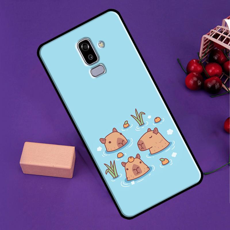 Чехол-капибара для спа для Samsung Galaxy J7 J5 J3 2017 J1 A3 A5 2016 A6 A8 J4 J6 Plus A7 A9 J8 2018