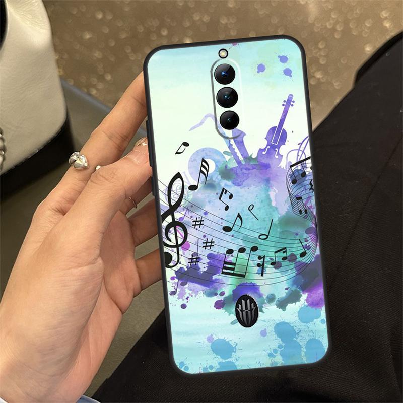 Musical Music Note Case For Nubia Red Magic 8S Pro Plus Red Magic 8 Pro 6 7 6S 7S Pro 5G 5S 6R Cover Coque