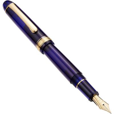 Платиновая Новая Перьевая Ручка #3776 CENTURY Цвет Chartres Blue Средний Размер Пера PNB-15000#51-3