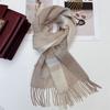 100% Wool Plaid Scarf for Women and Men - Warm, Stylish Gift for Winter