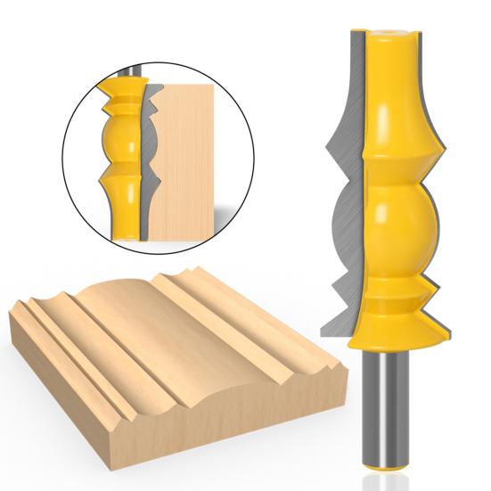 Фрезерный станок с острым лезвием и защитой от отдачи, углеродистая сталь, хвостовик 12 мм, 1/2 дюйма, фрезерный станок с коронкой, формовочный инструмент, инструмент для снятия фаски