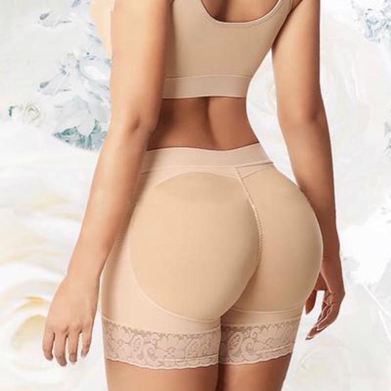 Padded Lace Butt Lifter Shapewear Panties Shaper Pants Woman Fake Ass Underwear Buttock Shaper