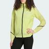 Women's Adidas Terrex Windbreaker Jackets Women's Neon Yellow Hooded Non Detachable Moderate