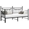 VidaXL Daybed with Trundle Bed Black 80x200 Cm Steel 42002664