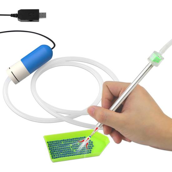 Вакуумная ручка для алмазного искусства Электрический инструмент для нанесения алмазов Без воска Питание от USB Алмазное искусство