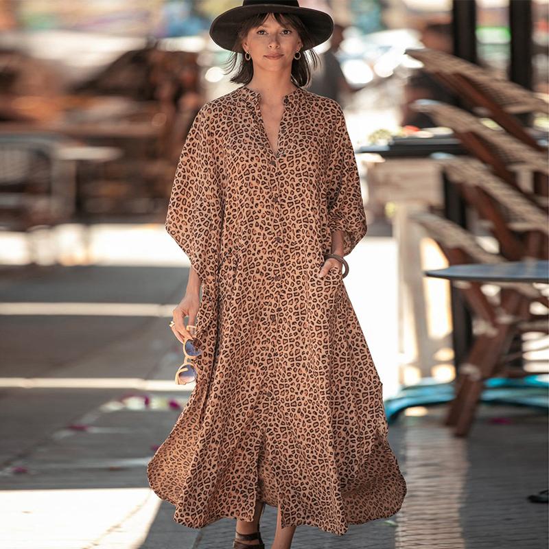 Женская пляжная туника-макси на пуговицах. Расцветки в ассортименте