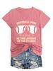 Summer new short sleeve Tshirt baseball mom print loose Vneck casual fashion top