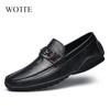 Мода 2024 Новая мужская повседневная обувь Модная мужская обувь Натуральная кожа Мужские лоферы Мокасины Слипоны Мужская плоская обувь Мужская обувь для вождения