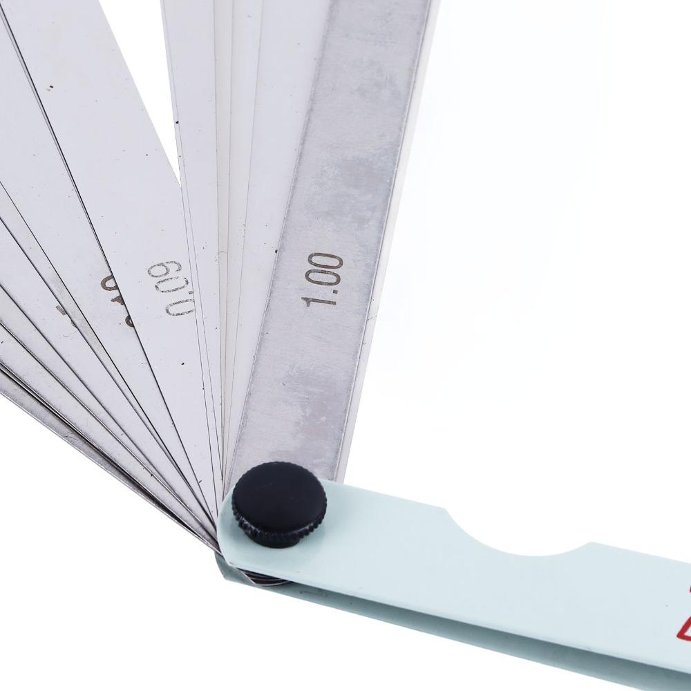 0.02 to 1.0mm Feeler Gauge 17 Blades Metric Feeler Gauge Industrial Clearance Inspection