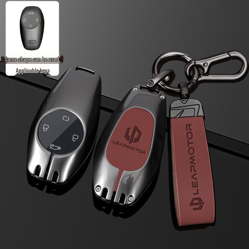 Чехол для ключей Leapmotor для C01/T03 и C11 Пряжка, S01 Увеличенный запас хода, Модель 2022 года - Полное покрытие