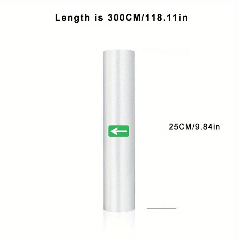 Vacuum Sealer Rolls Textured Surface for Optimal Sealing, Ideal for Food Preservation Safe for Direct Food Contact