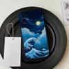 Укиё Океан W-Волны Креативный Чехол для Телефона Для Samsung S25,S24,S21,S22,S23,S30,Ultra,S20,Plus,Fe,Lite,Note,10,Черный Чехол