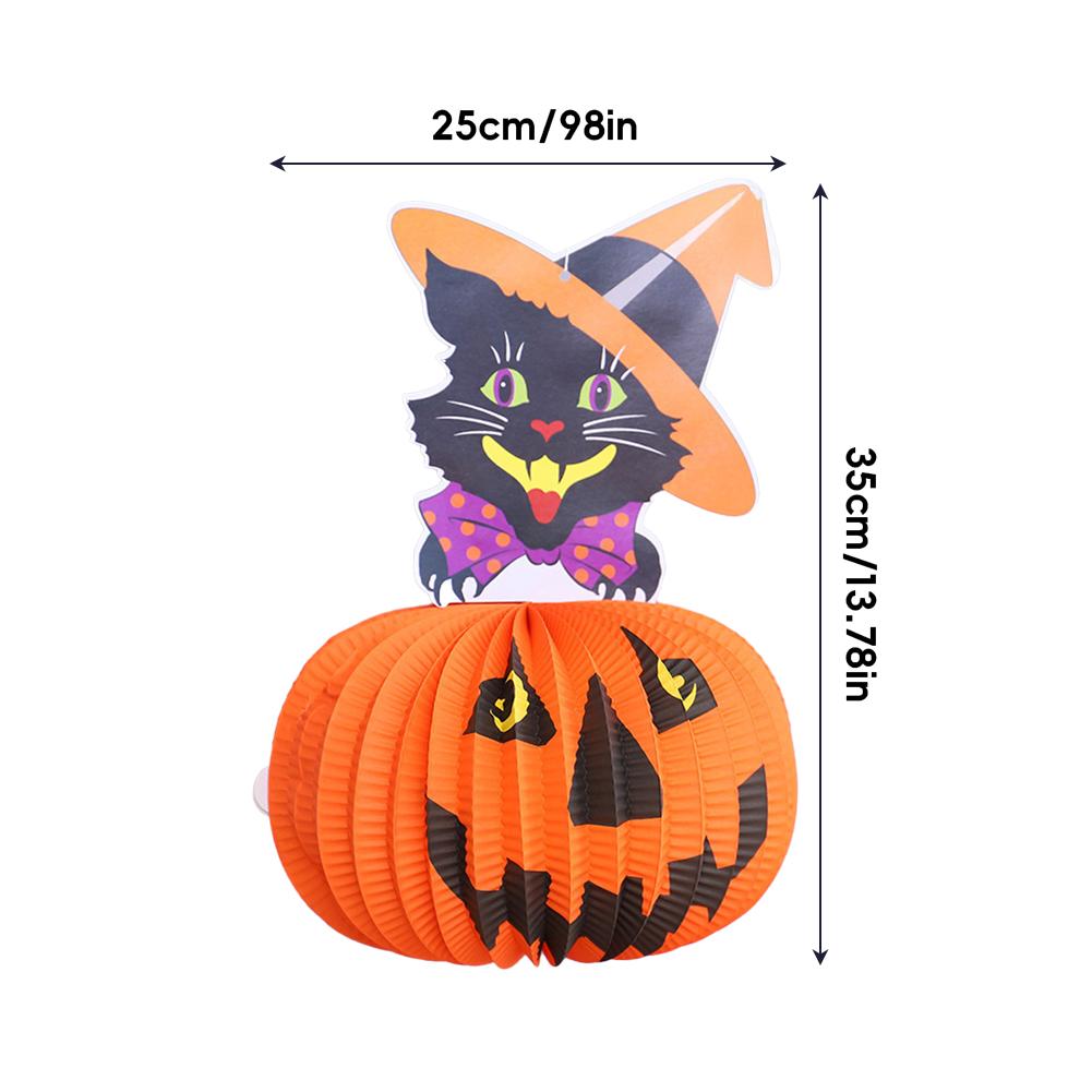 Хэллоуин Подвесной Декор Призрак Ведьма Паук Тыква Бумажные Фонарики DIY Хэллоуин Подвесные Поделки Хэллоуин Подвески для Веранды Потолка