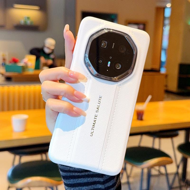 Роскошный Чехол с Дизайном из Кожи с Текстурой Крокодила Для Huawei Mate 80RS и Mate 70RS Тонкий Оранжевый Кольцо для Камеры Ударопрочный Чехол