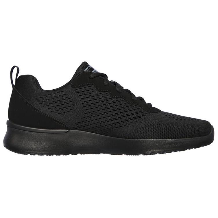 Skechers Skech-Air Dynamight Tuned Мужские Черные Низкие Беговые Кроссовки Легкая Эластичная Подушка Дышащая Поддержка Противоскользящие 232291-BBK