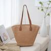 Foreign Style Versatile Summer Beach Shoulder Woven Bag Straw Bag Fashion Casual French Niche Ins Korea