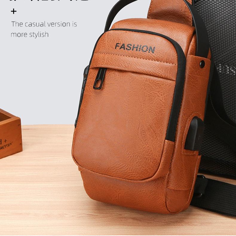 Men's Chest Bag Crossbody Bag New Motorcycle Bag Casual cBackpack Fashion Multi-functional Trend Sports Bag