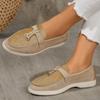 Повседневные туфли большого размера женские осенние новая модель на одной педали ленивые туфли Доу-доу женские