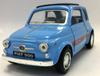 KiNSMART Scale FIAT500 Pullback Diecast Car 1/24 (nuova500) (Light Blue)