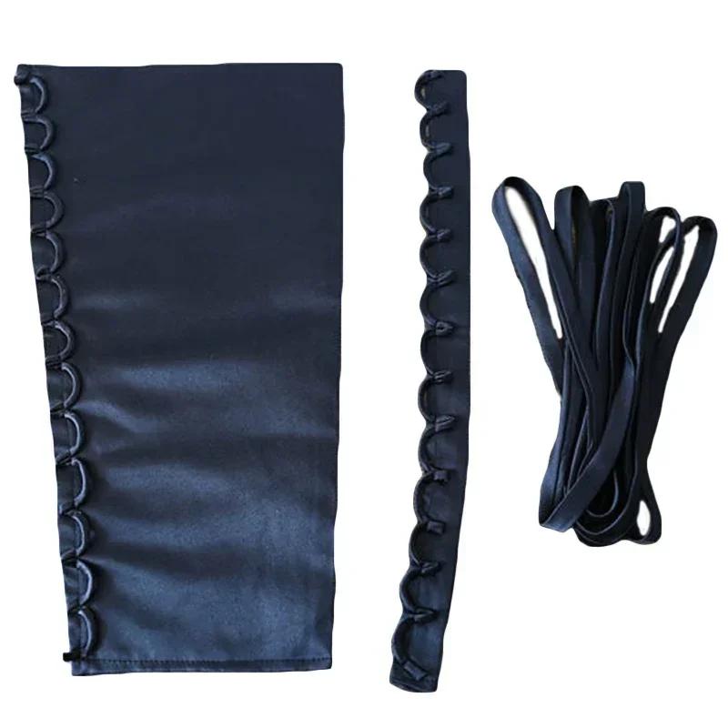 3Pcs Wedding Gown Back Repair Kit Satin Corset Lace Webbing with Zipper for DIY Dress Lace Up Sewing Accessories