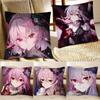 1 шт. Игра Honkai Star Rail Аниме Эвернайт Наволочка Модная Квадратная Наволочка Спальня Диван Комната Инс Декор Досуг