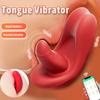 Tongue Oral Remote Control Wearable Vibrator, APP Mini Panty Vibrator Clitoral Vaginal Stimulator,G Spot Stimulator Couple Female Sex Toy