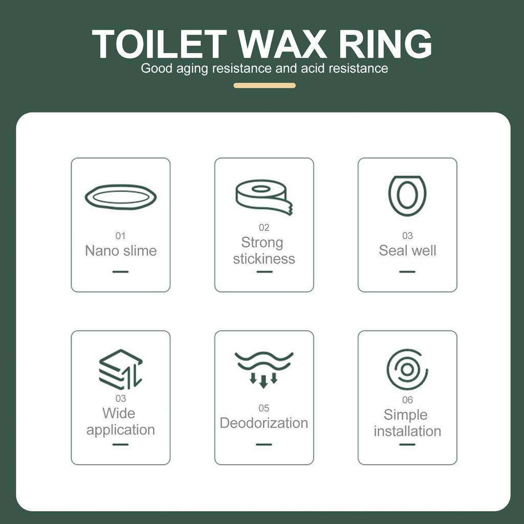 Резиновое кольцо для унитаза Толстая герметизирующая прокладка от протечек Для ванной комнаты Универсальная посадка Прочное соединительное кольцо Прокладка для унитаза