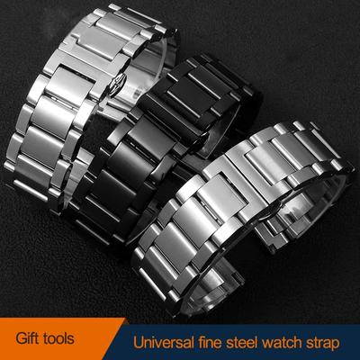 Твердый тонкий стальной ремешок для часов Armani fossil мужская цепочка для часов Citizen стальной ремень ремешок для часов 18 20 21 22 23 24 мм