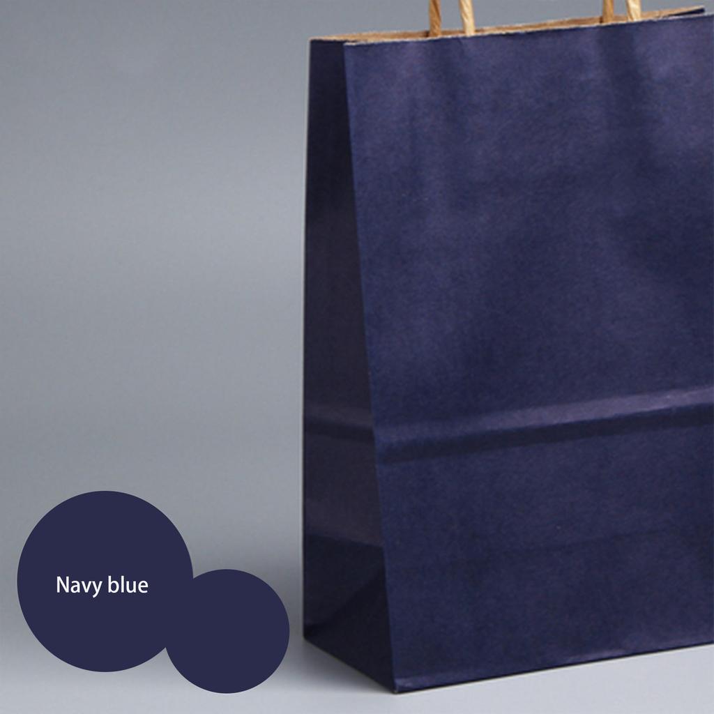 30pcs 18 Colors Optional Solid Color Kraft Paper Bags Can Be Used Multiple Times Shopping Bags, Holiday Gift Packaging Bags