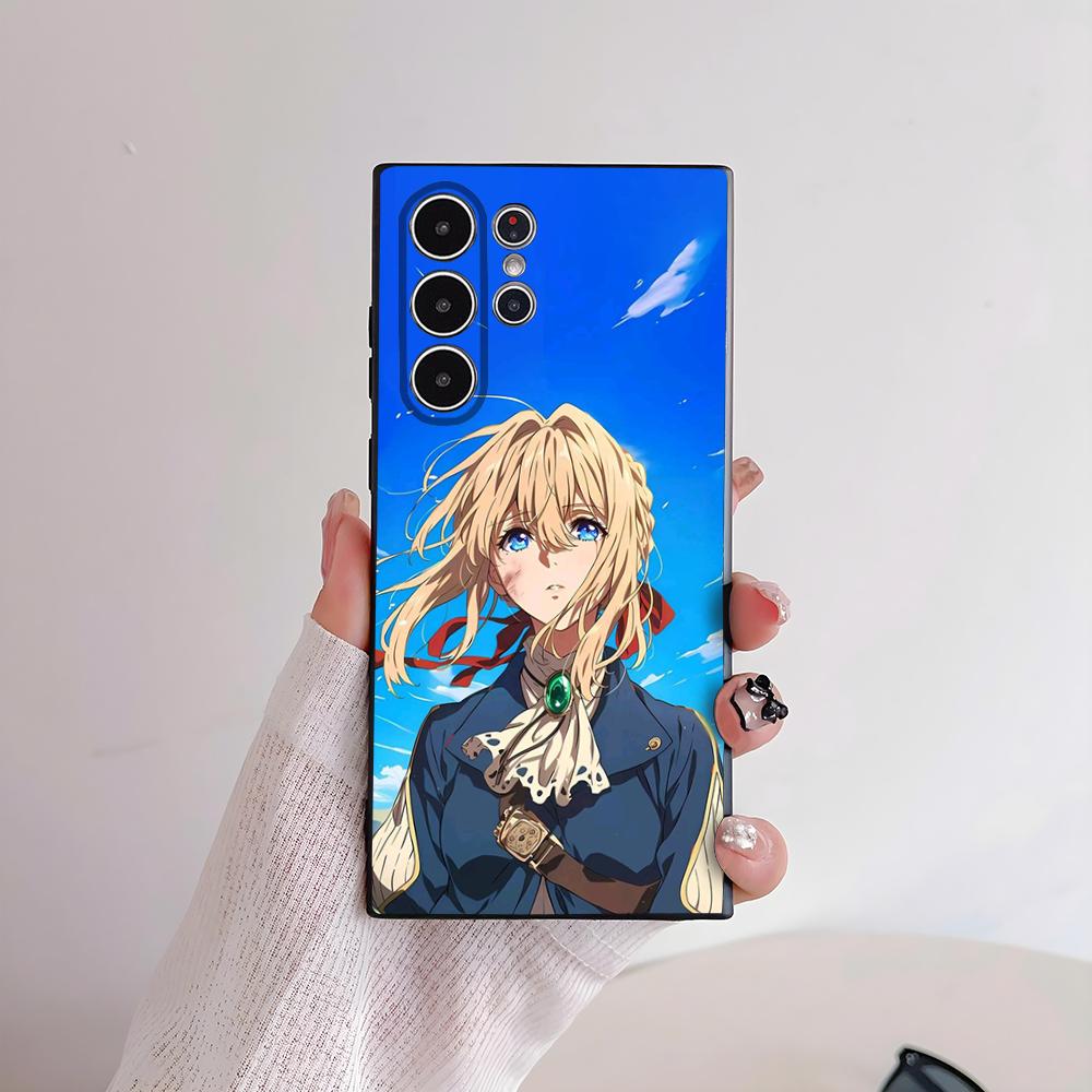 Чехол для телефона Violet Evergarden для Samsung серии S s21 s22 s23 s24 s25 FE Plus Ultra TPU Мягкий, приятный для кожи чехол