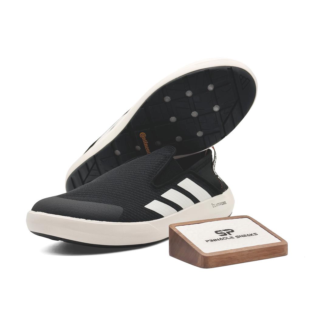 adidas Terrex Boat Slip-On Climacool Черный Основной Меловой Белый Полу Ударный Оранжевый Унисекс JI3502