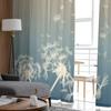 Abstract Card With Dandelions Tulle Sheer Curtains for Living Room the Room Bedroom Kitchen Decoration Voile Organza Curtains