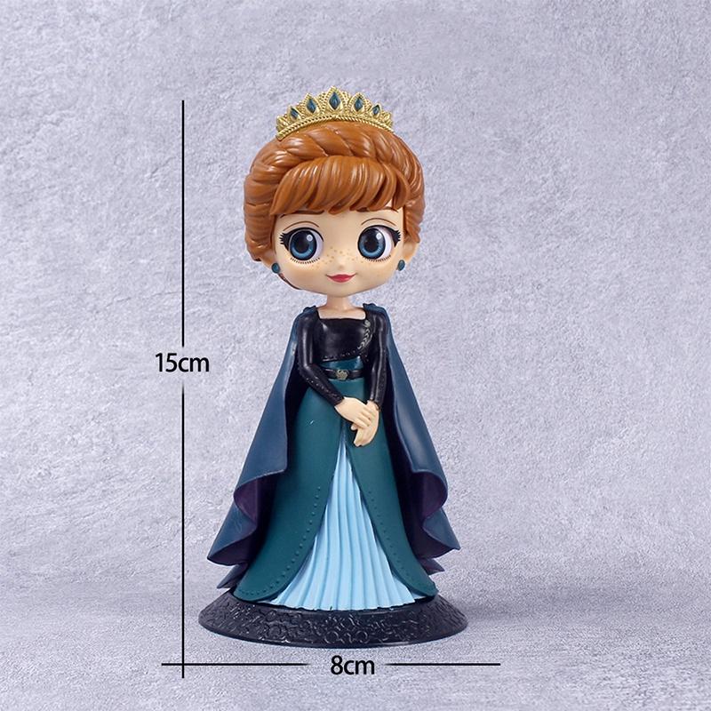 Frozen Pvc Elsa Anna Action Figure Toy Model Cake Topper Home Decor Birthday Gift