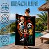 Horror Movie Characters Beach Towel, Microfiber Beach Towel, Perfect For Pool, Beach, Travel, Home Decor Beach Party Fan gifts