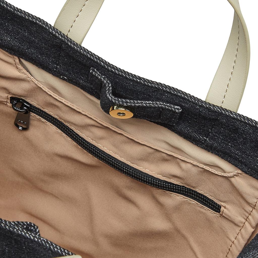 Tote Size B125 Face Denim Black [Hapitas] 2-way Bag, Handbag, M, HAP6033, Miffy, Women's,