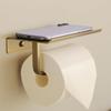 Черный/Золотой/Серебряный/Серый Держатель для туалетной бумаги Настенный для ванной комнаты Многофункциональный Держатель для бумаги для туалета/телефона Полка Полка для полотенец Аксессуары