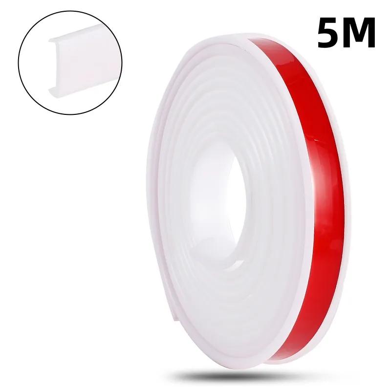 5M U-образная кромочная лента Деревянная лента для декора шкафа Самоклеящаяся Защитная лента для кромок стола, стула, мебели Противоударная лента