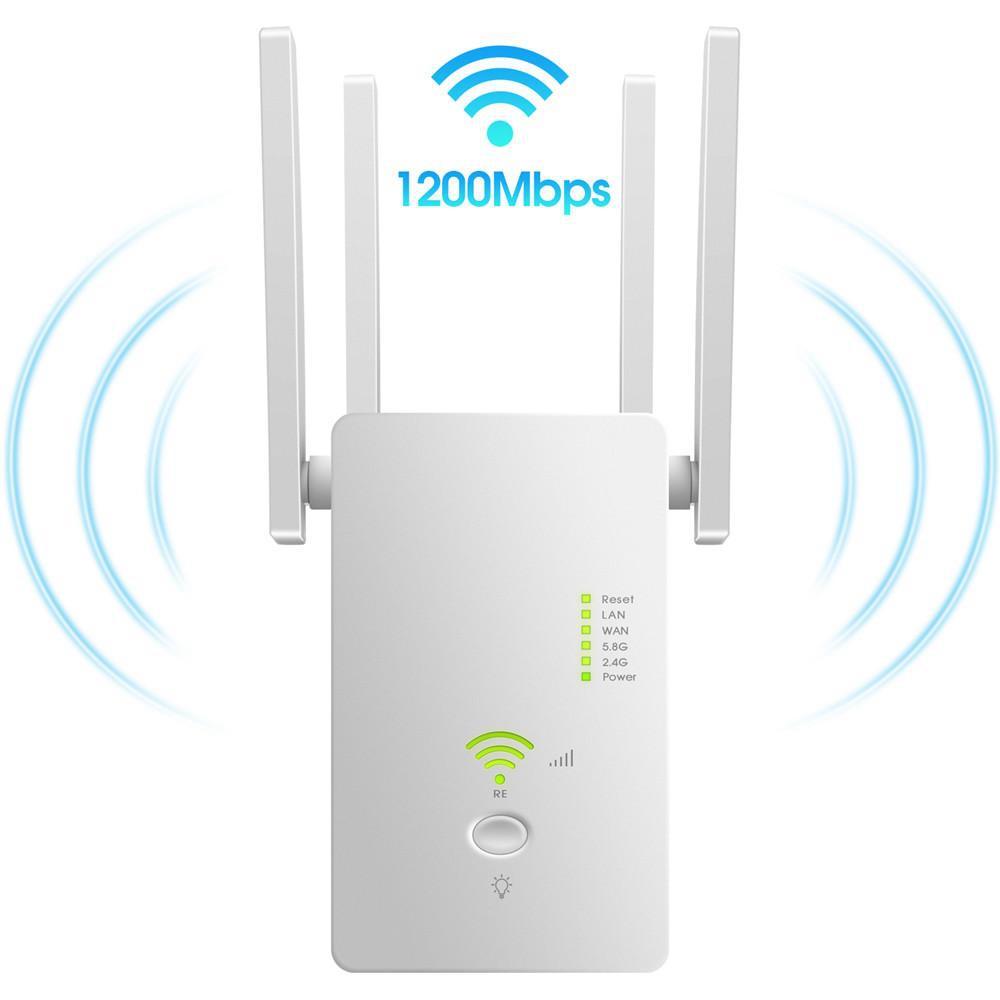 1200 Мбит/с беспроводной 5G Wi-Fi повторитель Wi-Fi маршрутизатор Усилитель сигнала 2,4G/5G двухдиапазонный 802.11g Gigabit Network Range Expander Ap расширение WIFI